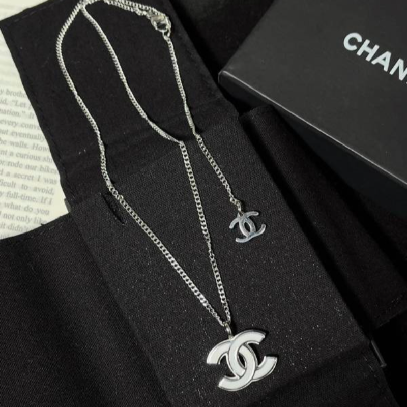 Chanel Leather Woven Star CC Choker Necklace