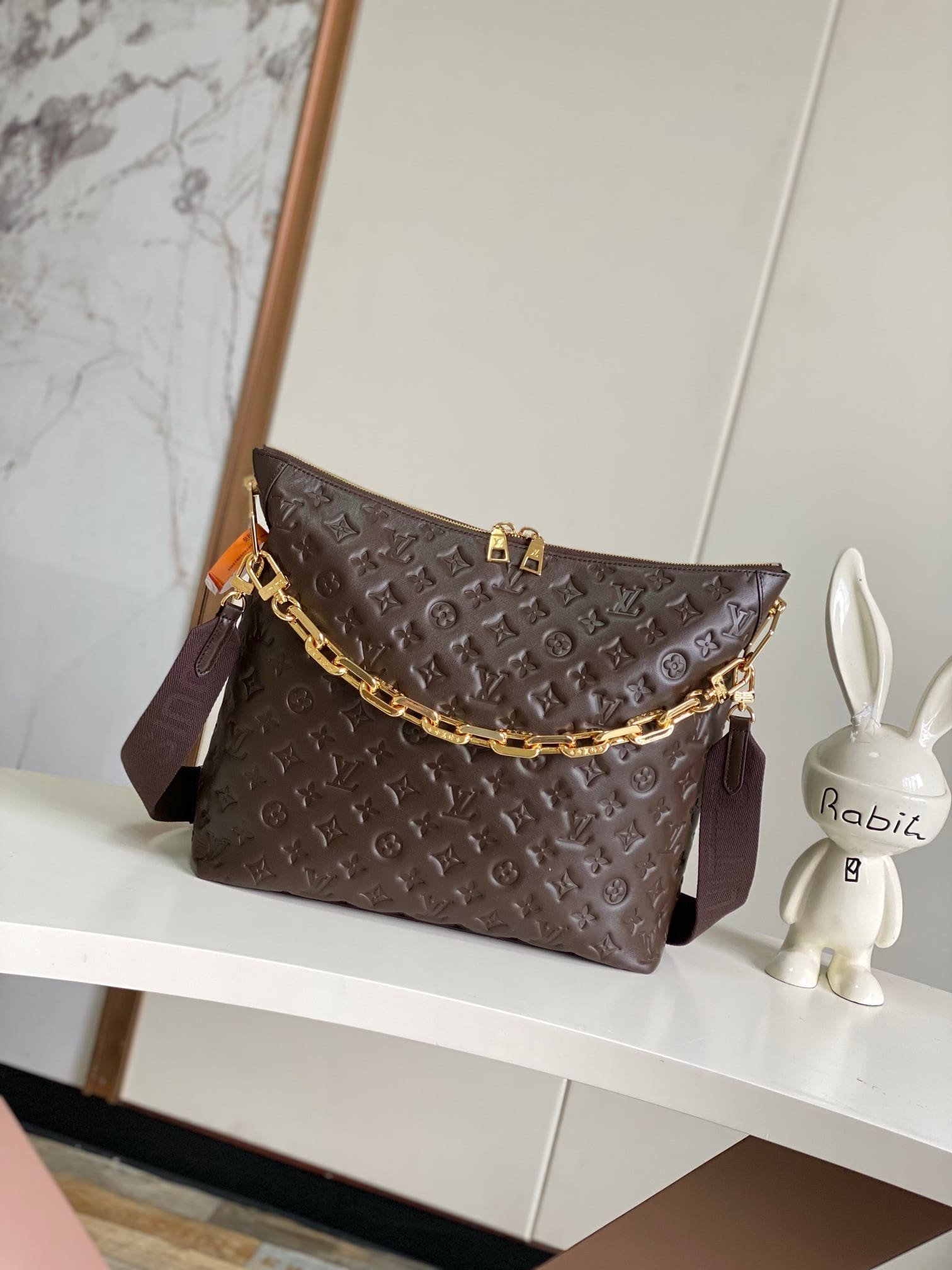 Alternative view of Louis Vuitton Coussin Hobo MM Chocolat