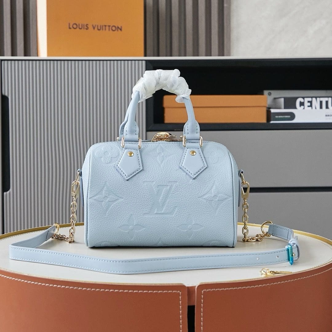 Louis Vuitton Speedy 20 Blue Hour Cowhide - Image 6