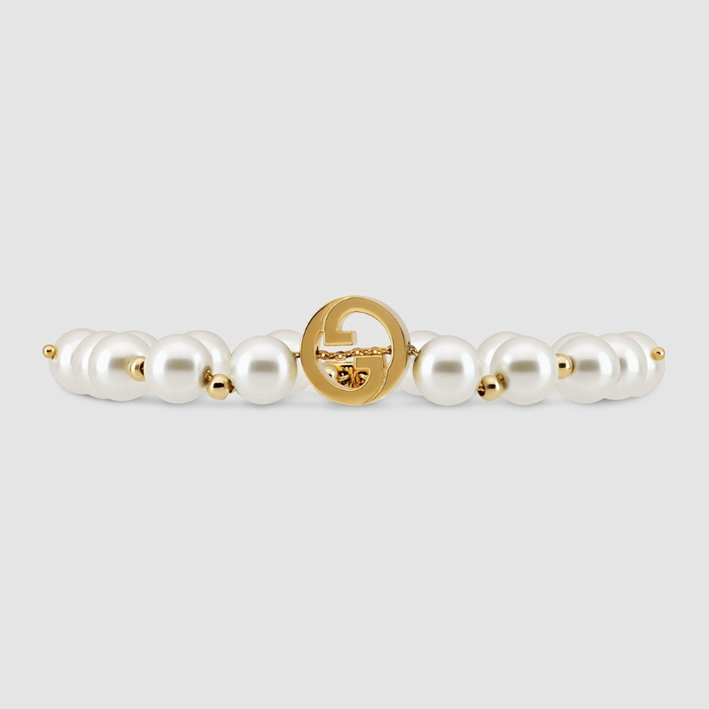 Gucci G Pearl Gold Steel Bracelet - Image 5