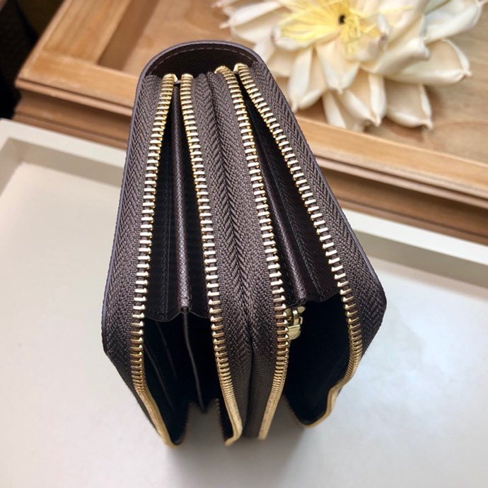 Louis Vuitton Clemence Wallet Damier Ebene Canvas - Image 6