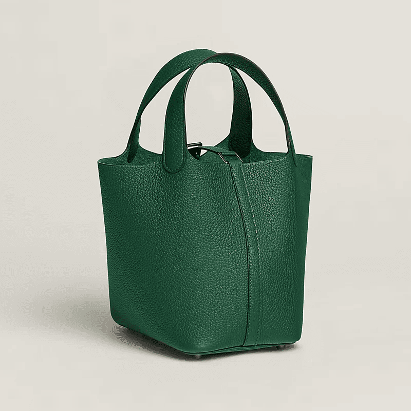 Alternative view of Hermès Picotin Lock 18 Clemence Vert PHW