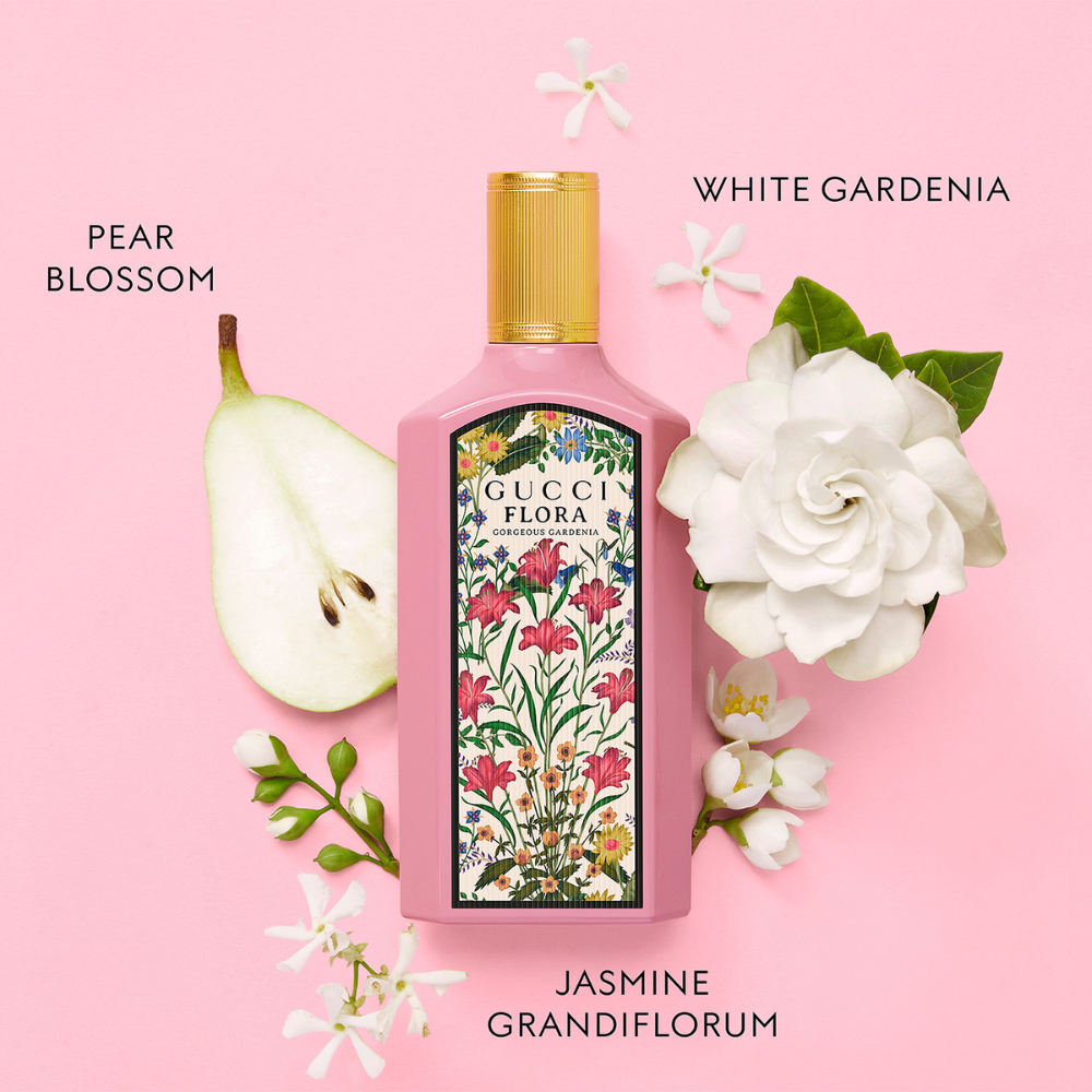 GUCCI Pink Glass Flora Gardenia EDP 100ml - Image 3