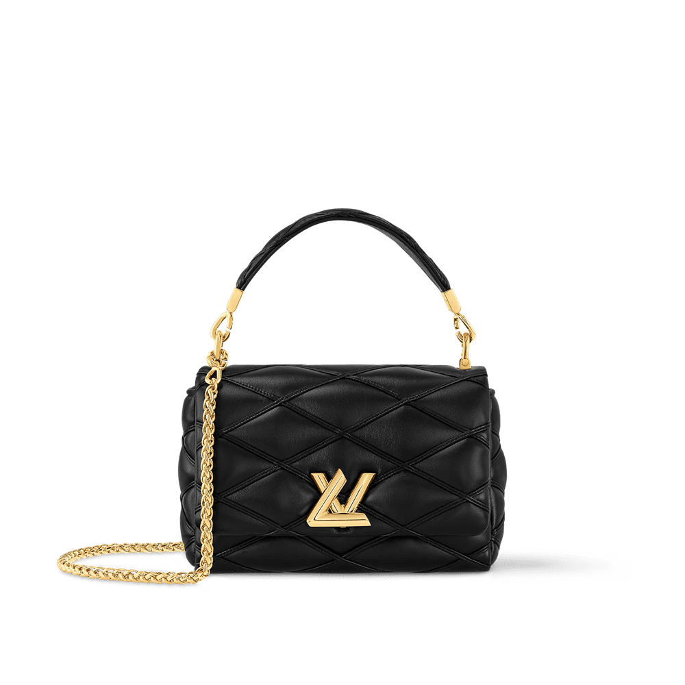 Louis Vuitton GO-14 PM Black Lambskin Bag