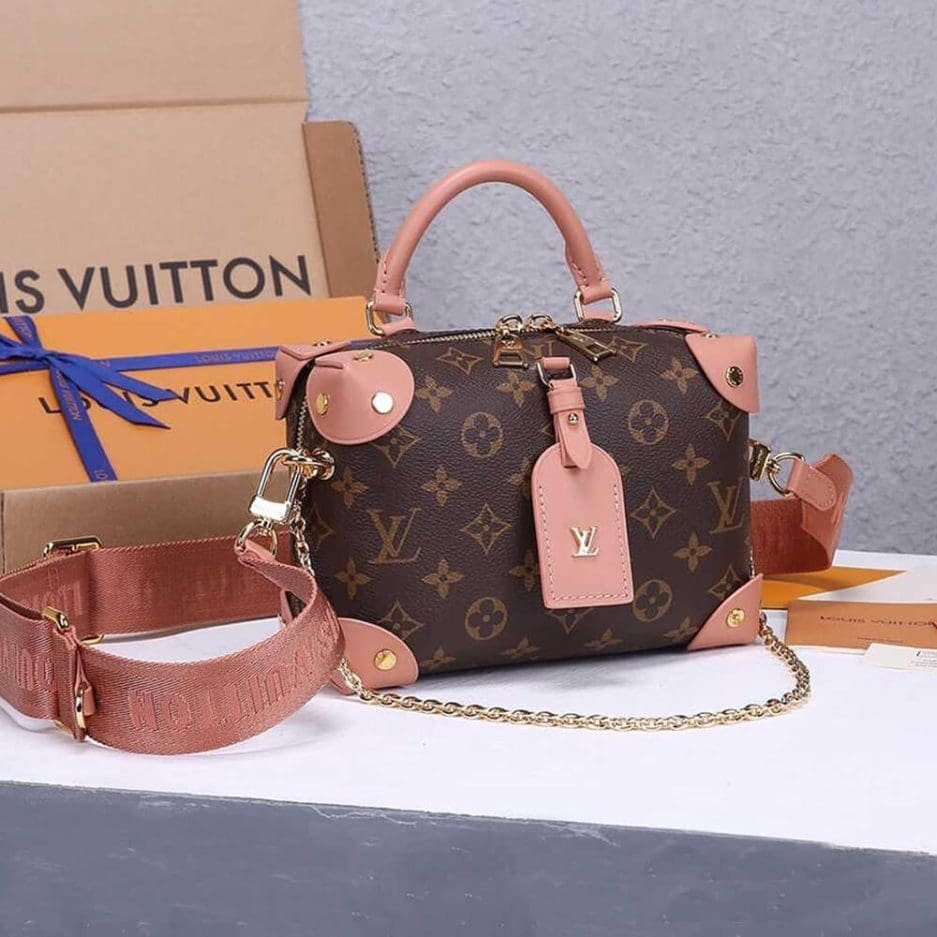 Louis Vuitton Petite Malle Souple Peach - Image 7