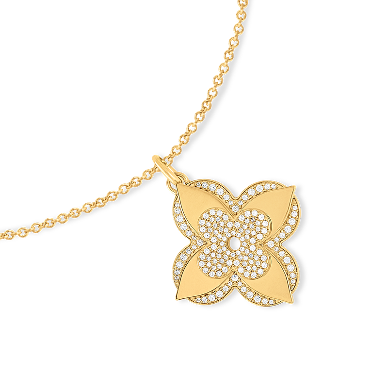 Alternative view of LV Diamond Flower Necklace