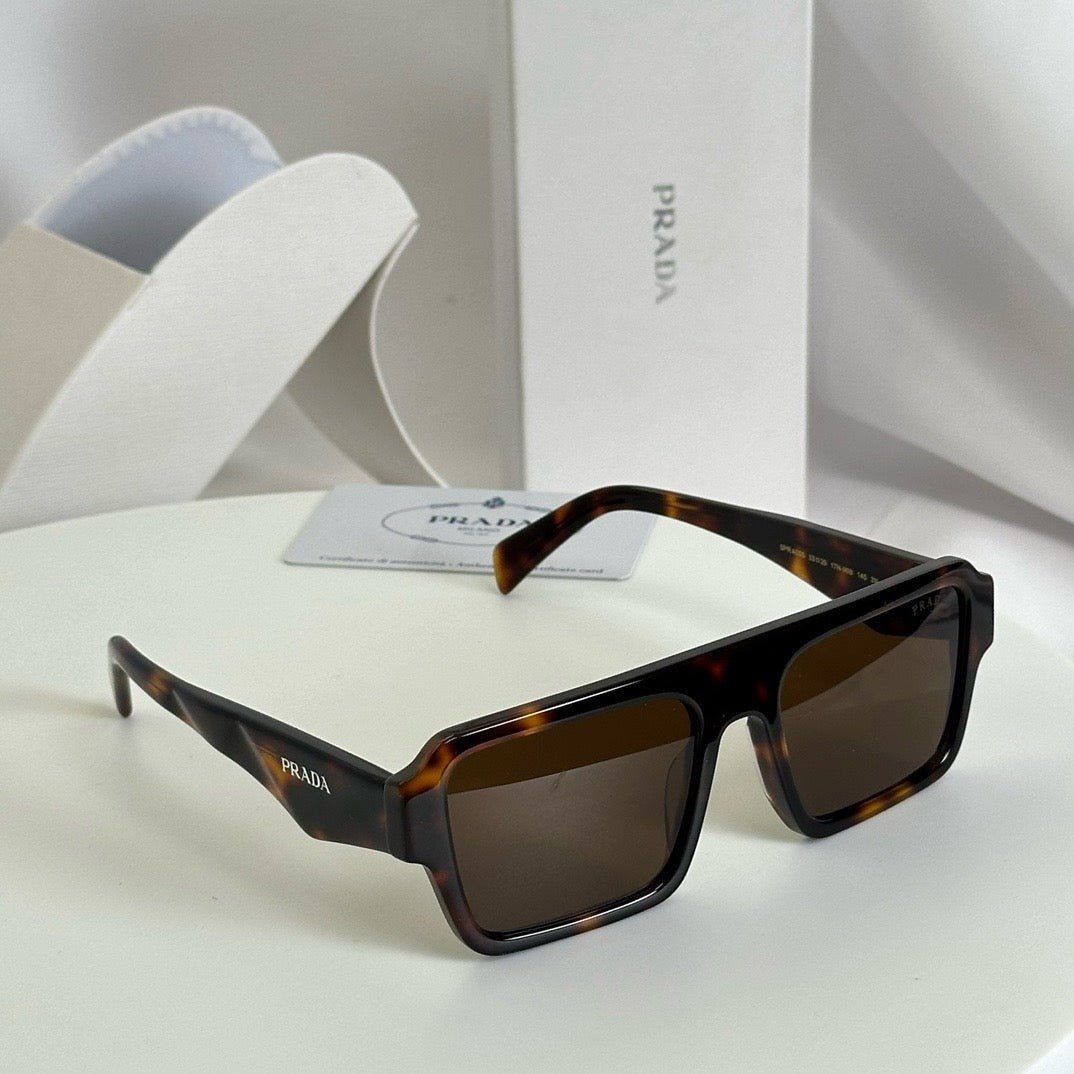 Alternative view of Prada Thick Frame Black Sunglasses