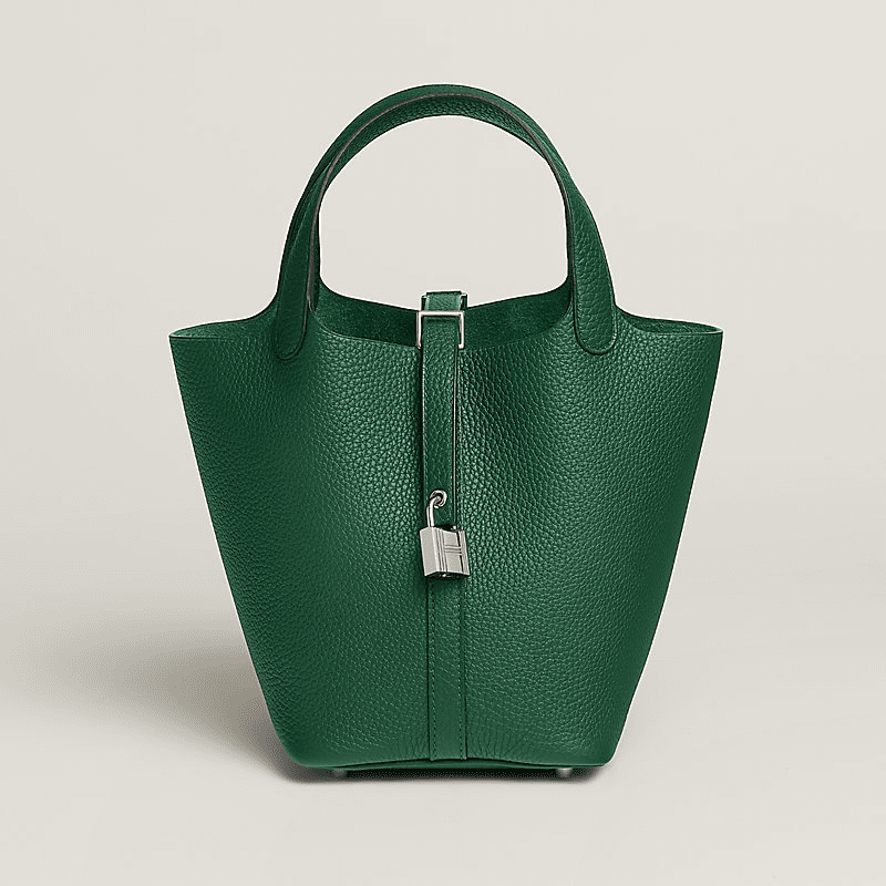 Hermès Picotin Lock 18 Clemence Vert PHW