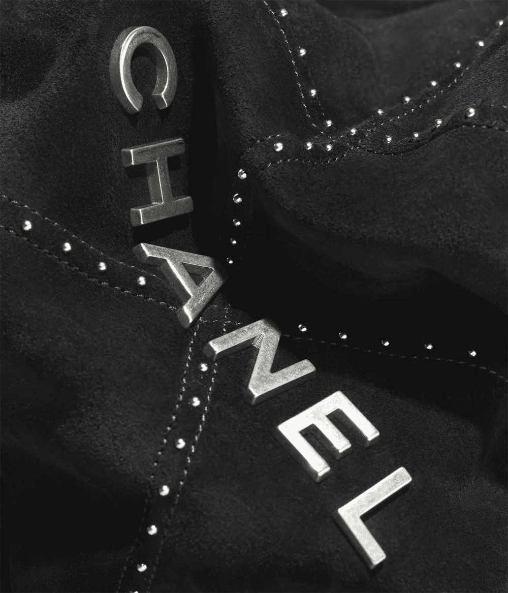 Chanel 22 Mini Suede Calfskin Bag (Black) - Image 4