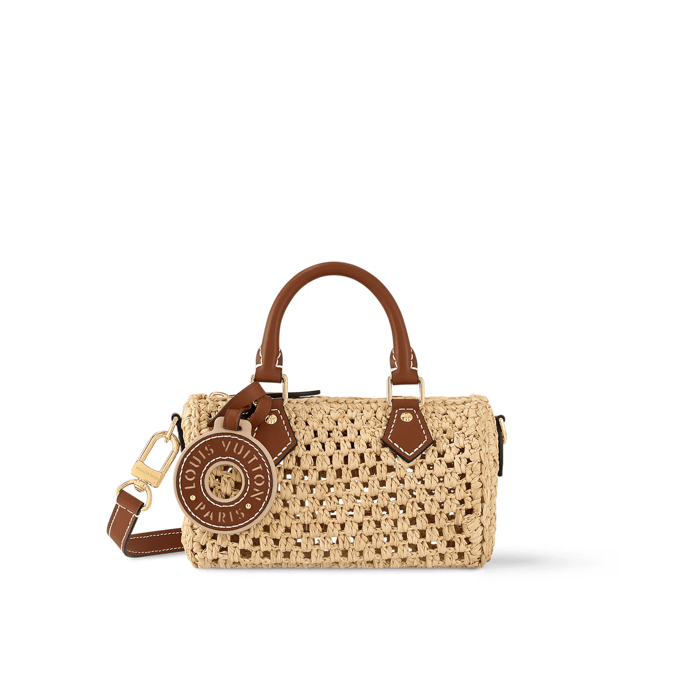 Louis Vuitton Nano Speedy Raffia Bag
