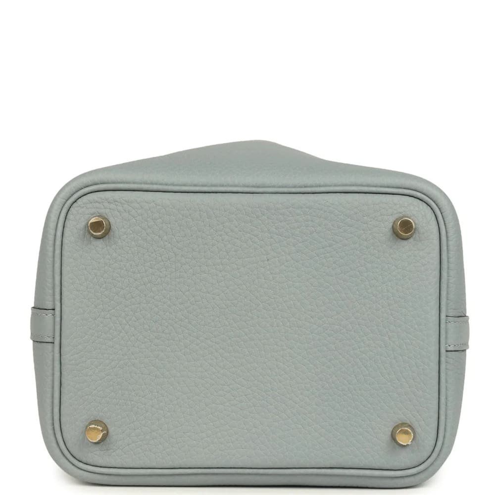 Hermès Picotin 18 Clemence Gris Pantin GHW - Image 6