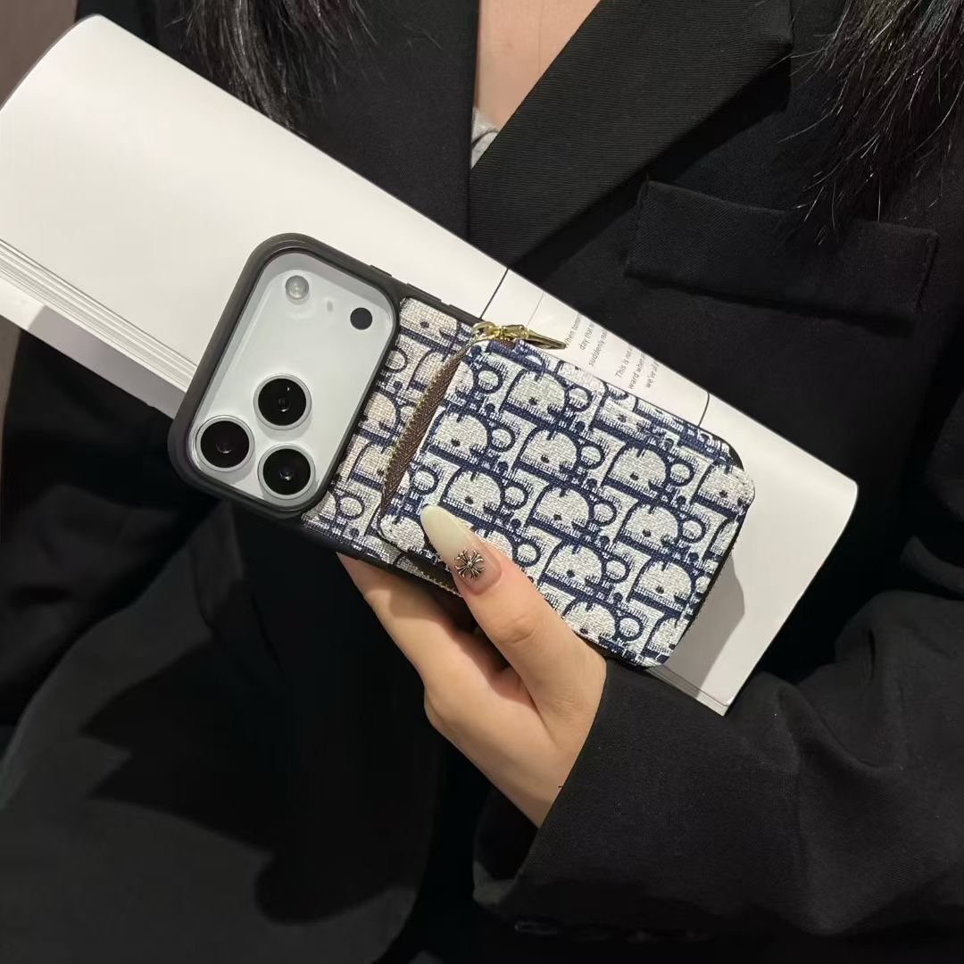 Dior Luxury iPhone Case Card Slot For iPhone 17 / 16 / 15 / 14 - Image 4