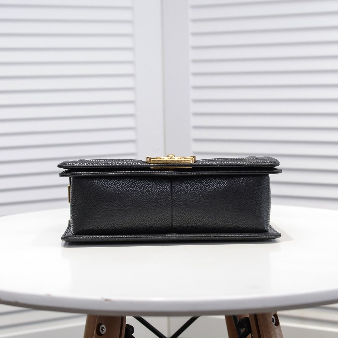 Chanel Boy Grained Leather Handbag - Image 4