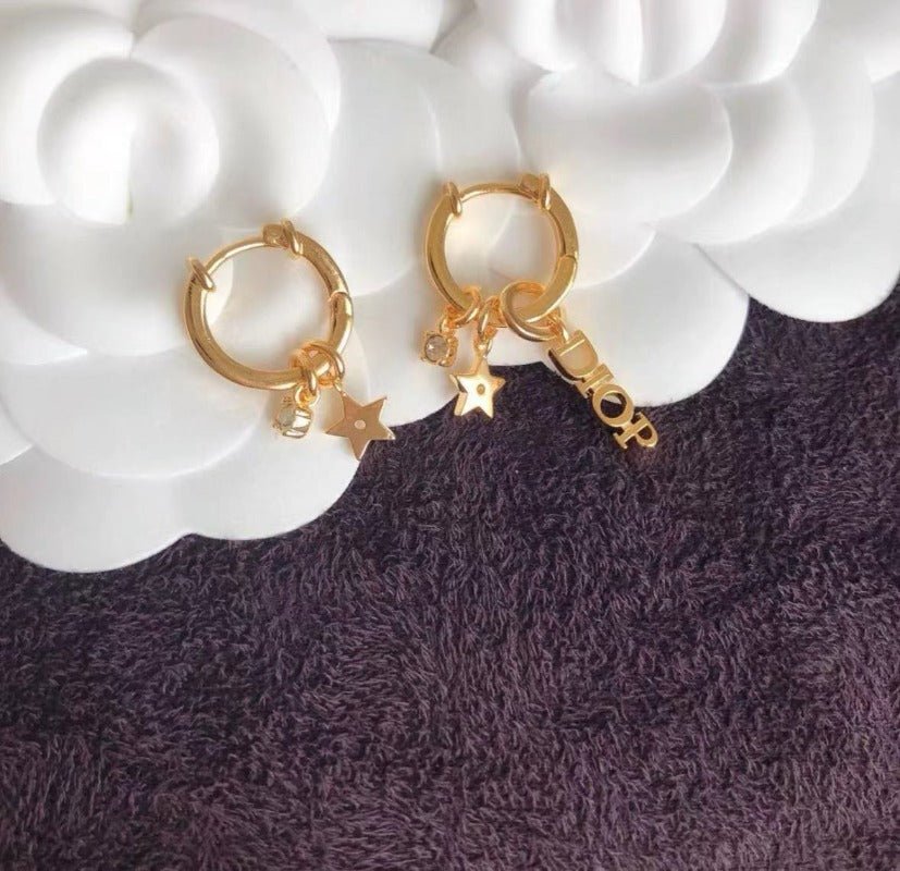 Alternative view of Dior Star Charm Hoop Earrings