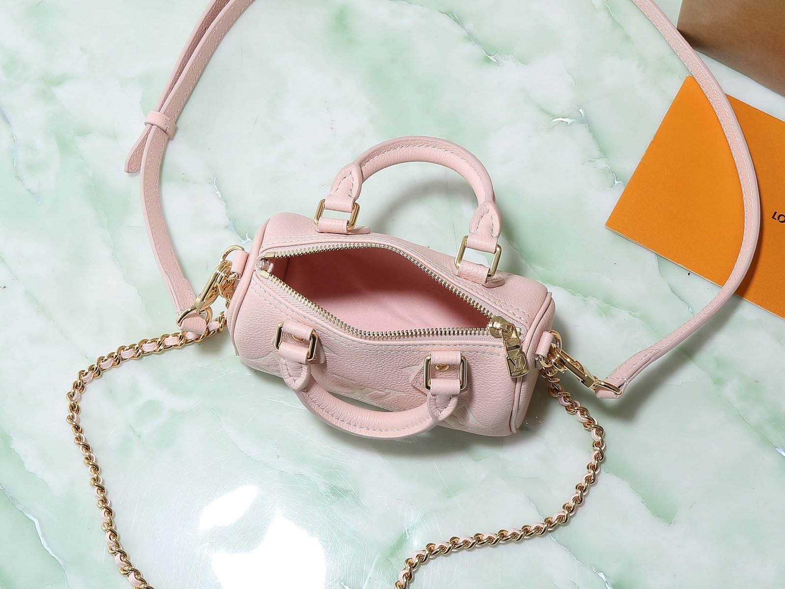 Louis Vuitton Nano Speedy Pink Empreinte - Image 5