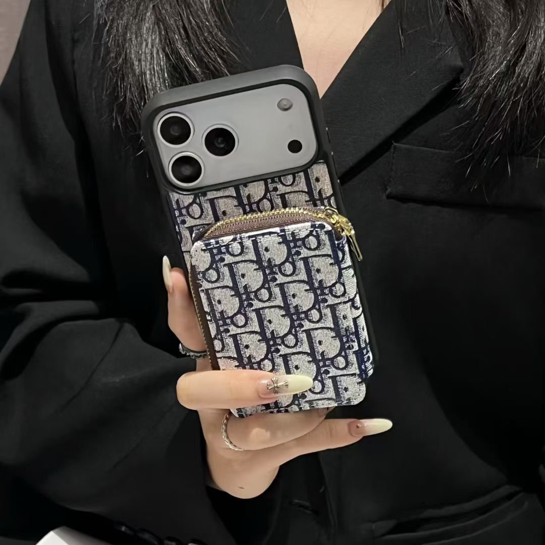 Dior Luxury iPhone Case Card Slot For iPhone 17 / 16 / 15 / 14 - Image 3