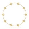 VCA 9 Clover 316L Steel Two Size Necklace