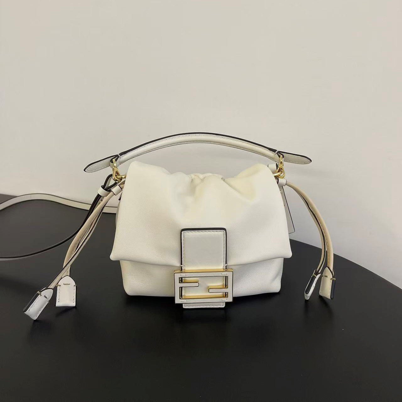 Fendi Mamma Baguette Small Sheepskin