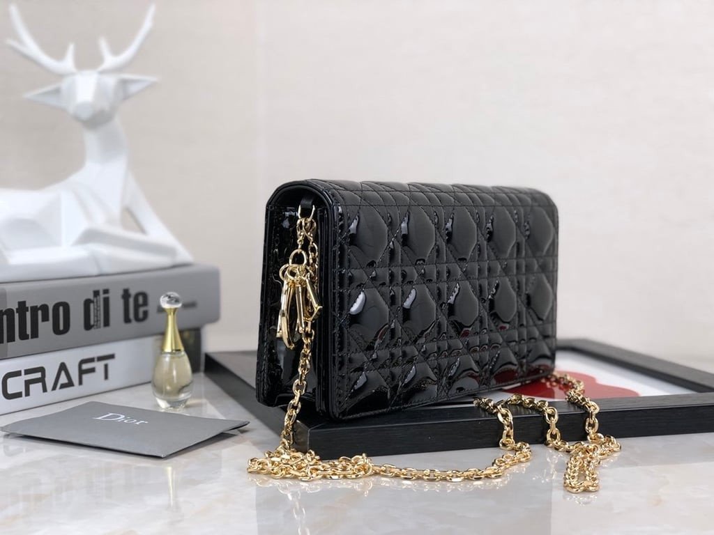 Alternative view of DIOR LADY POUCH CHERRY BLACK S0204OVRB_M900