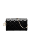 Dior Lady Dior Black Wallet