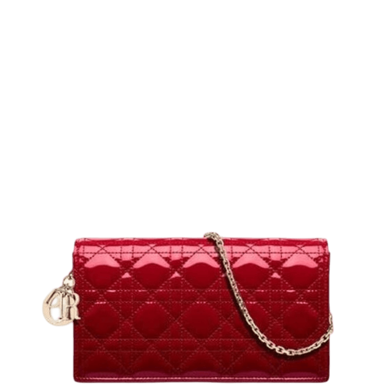 DIOR LADY POUCH CHERRY RED Super High-End