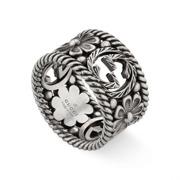 Alternative view of Double Gucci Interlocking Gucci Flowers Ring