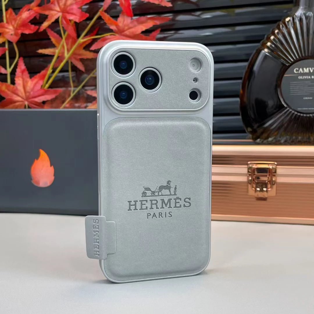 Silver Hermes iPhone 17 Pro Max Case ?C Luxury Hermes iPhone Case
