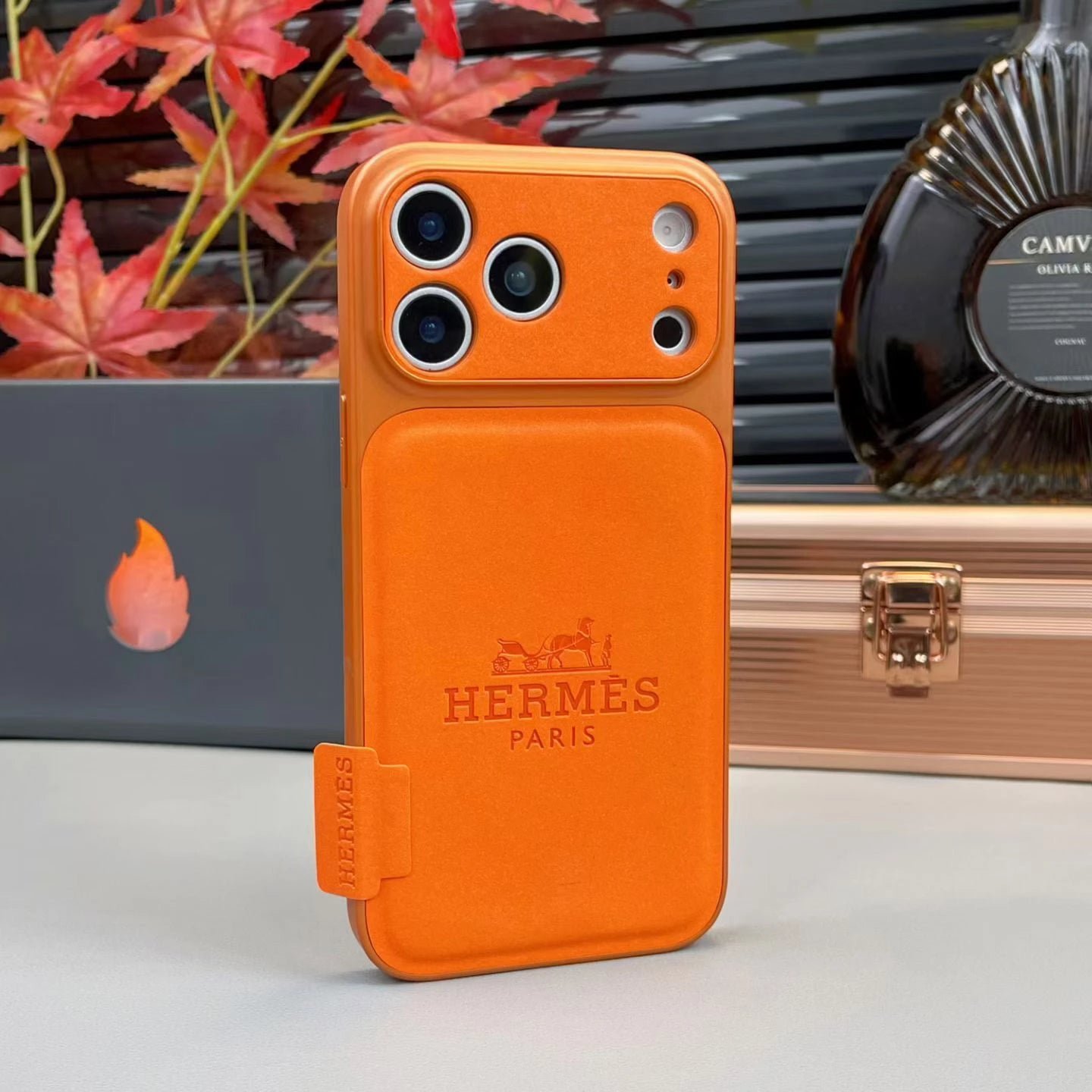 Orange Hermes iPhone 17 Pro Max Case ?C Luxury Hermes iPhone Case
