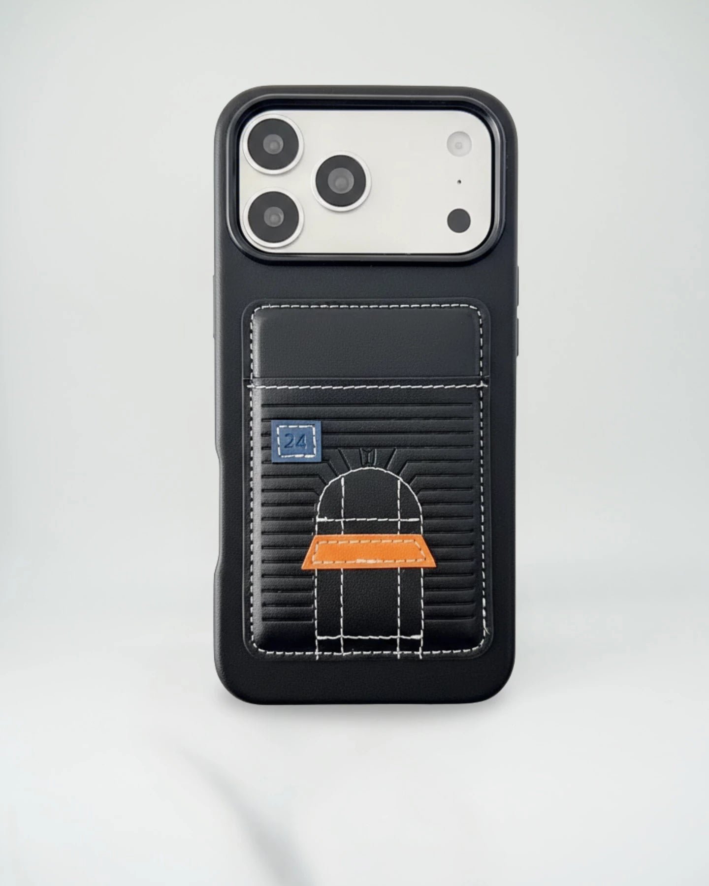 Black Herm??s iPhone 17 Pro Max Case with Card Slot ?C Luxury Leather Hermes Phone Case
