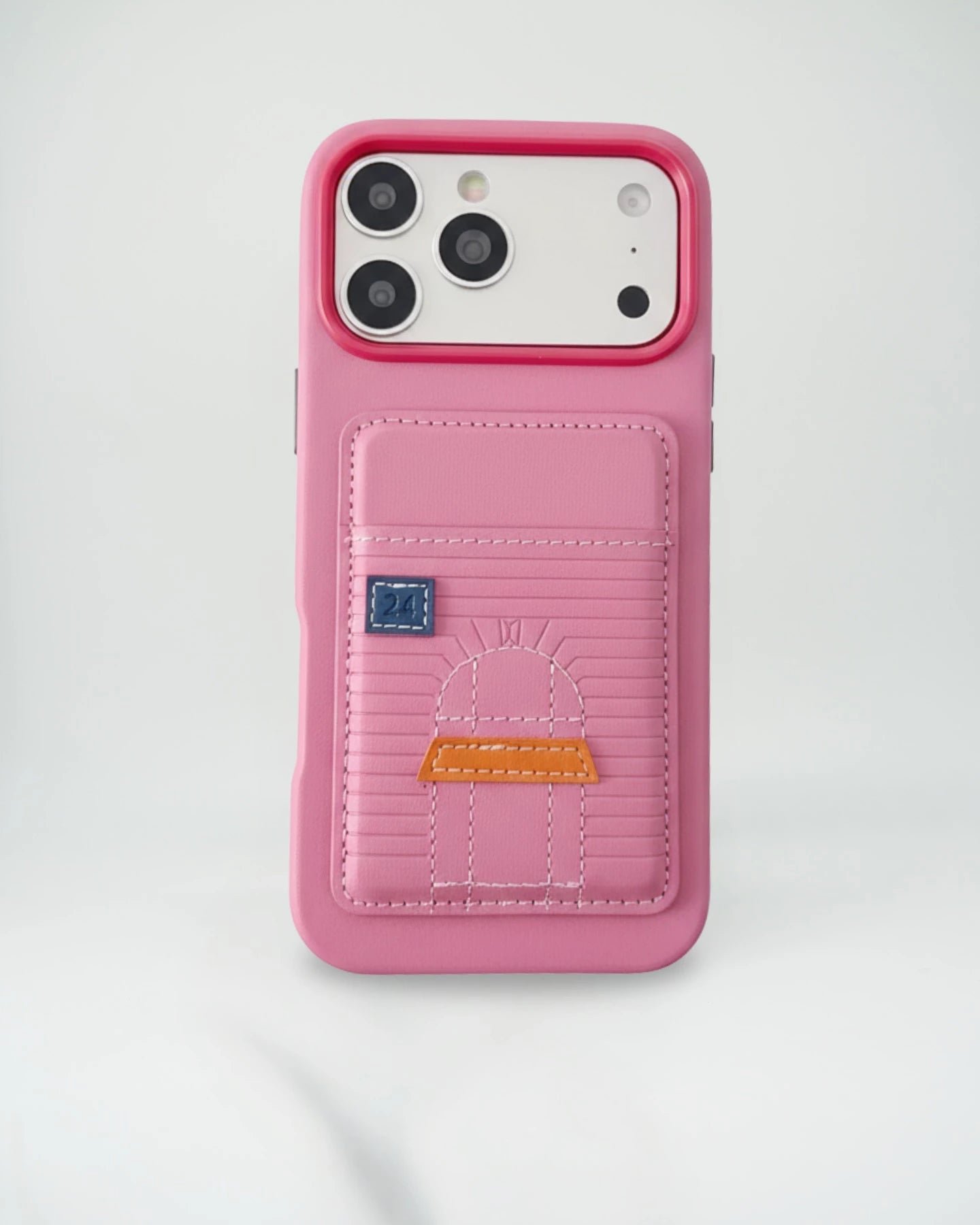 Rose Gold Herm??s iPhone 17 Pro Max Case with Card Slot ?C Luxury Leather Hermes Phone Case
