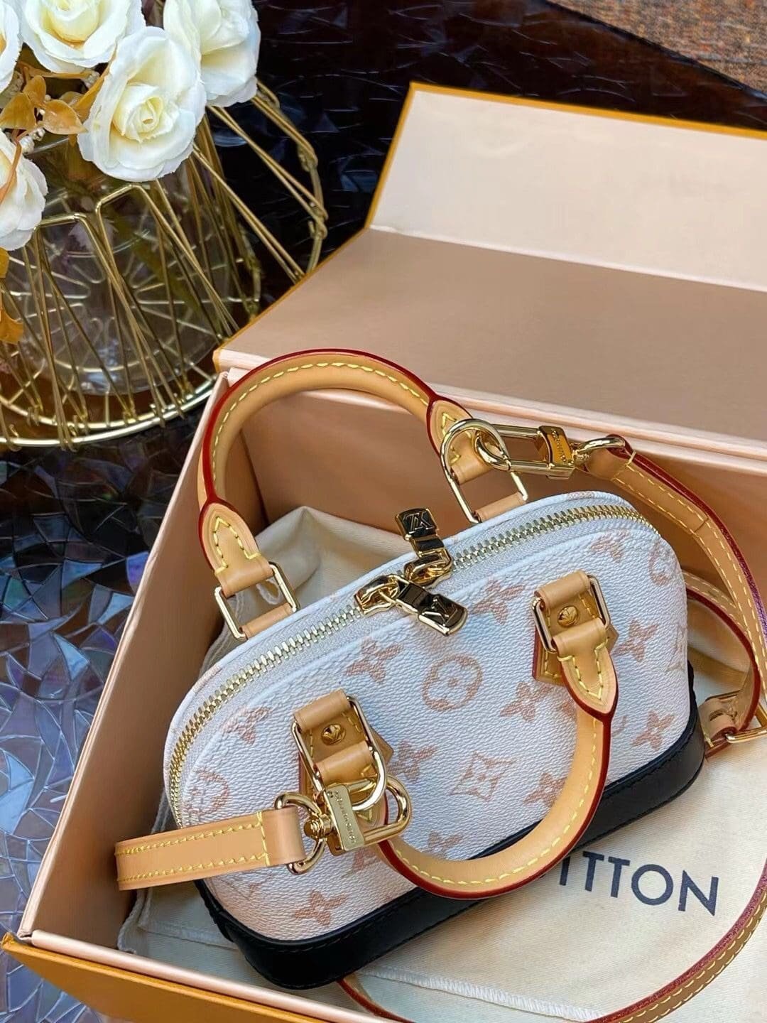 Louis Vuitton Alma Trunk BB Origine Canvas - Image 5