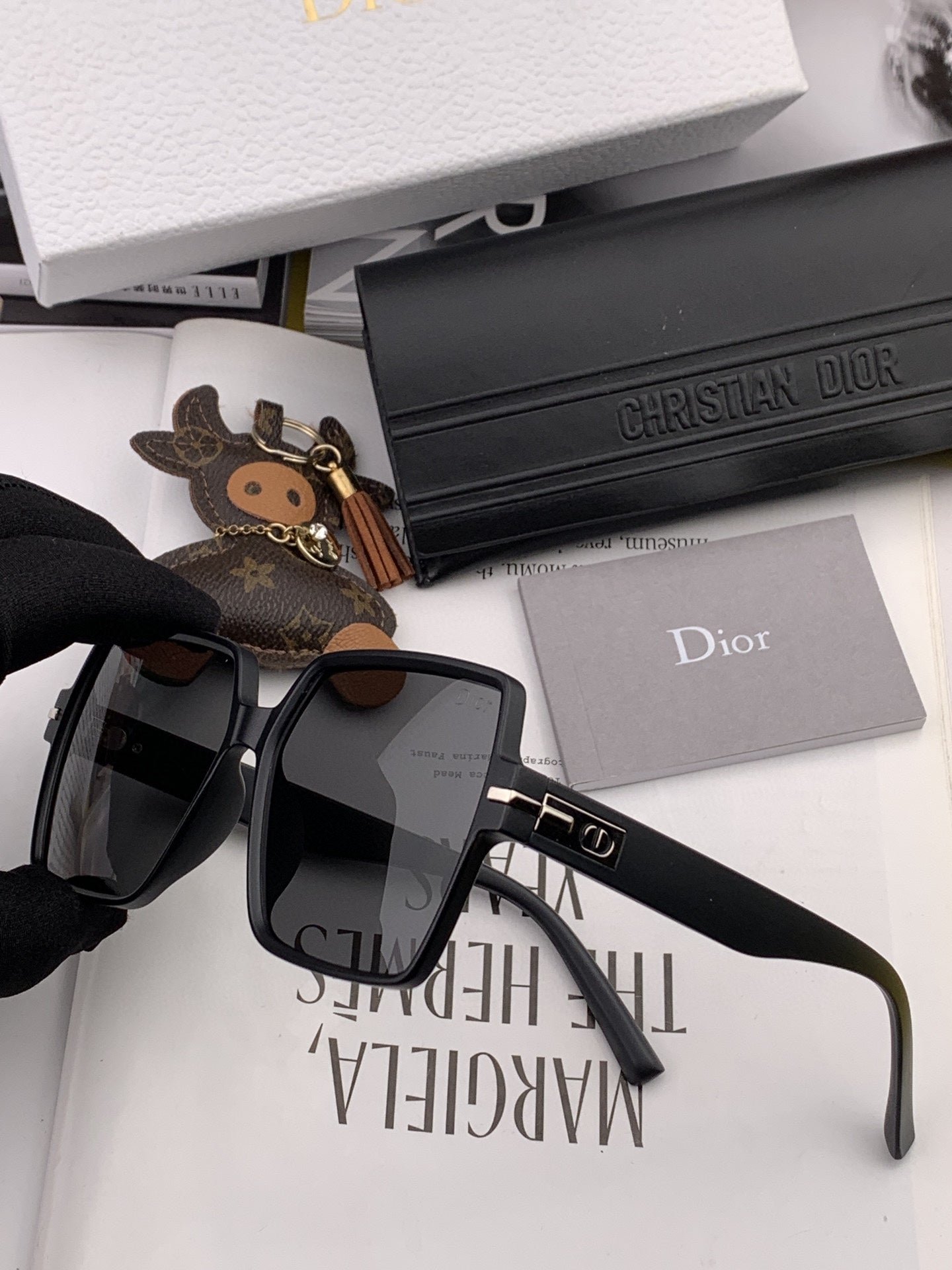 DIOR MONTAIGNE SQUARE SUNGLASS CD4780 IN ACETATE - Image 3