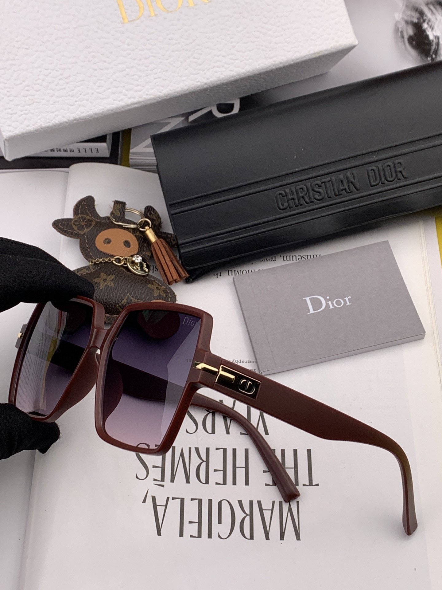 Alternative view of DIOR MONTAIGNE SQUARE SUNGLASS CD4780 IN ACETATE