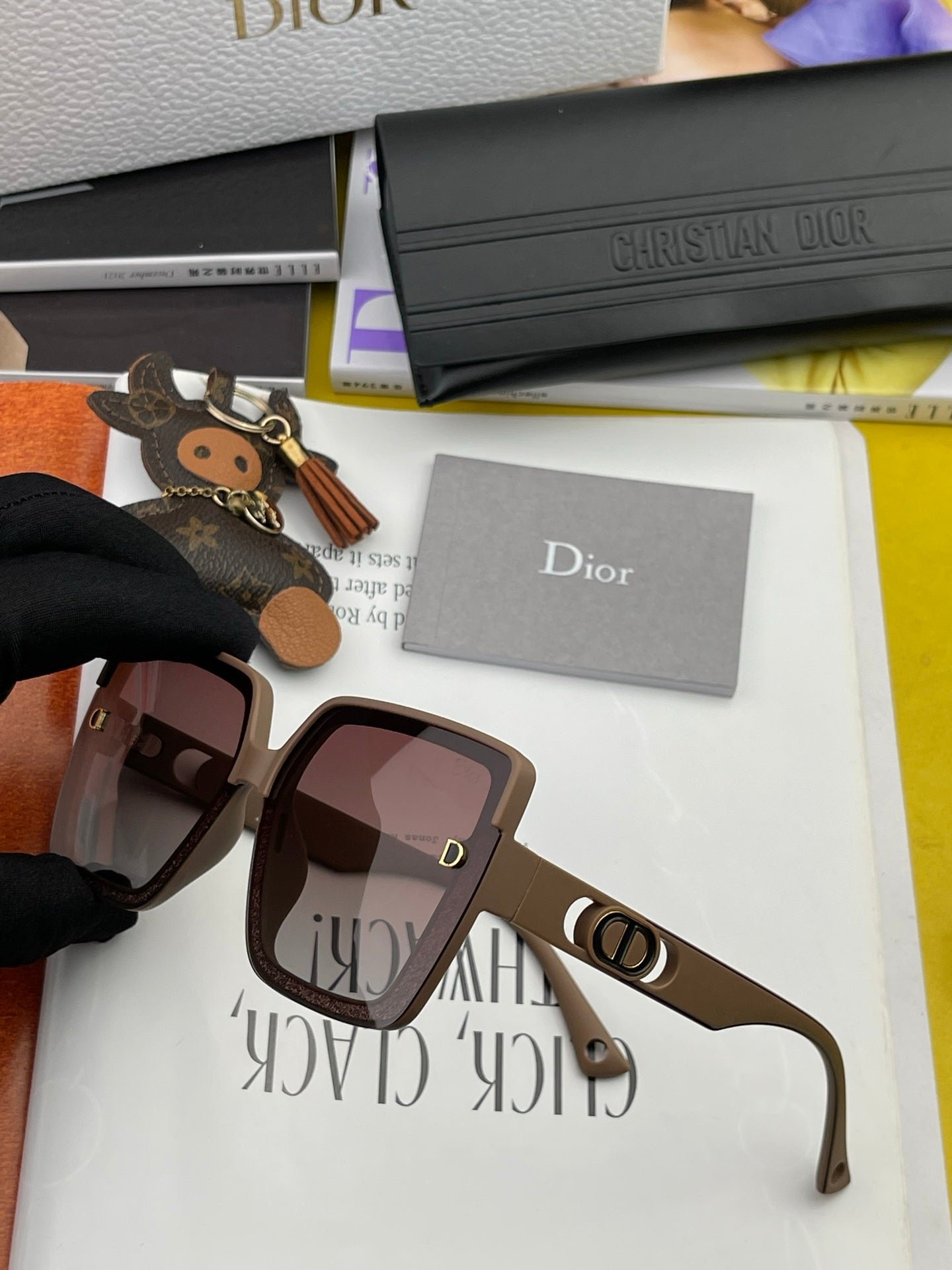 Alternative view of DIOR MONTAIGNE SQUARE SUNGLASS CD7129 IN ACETATE