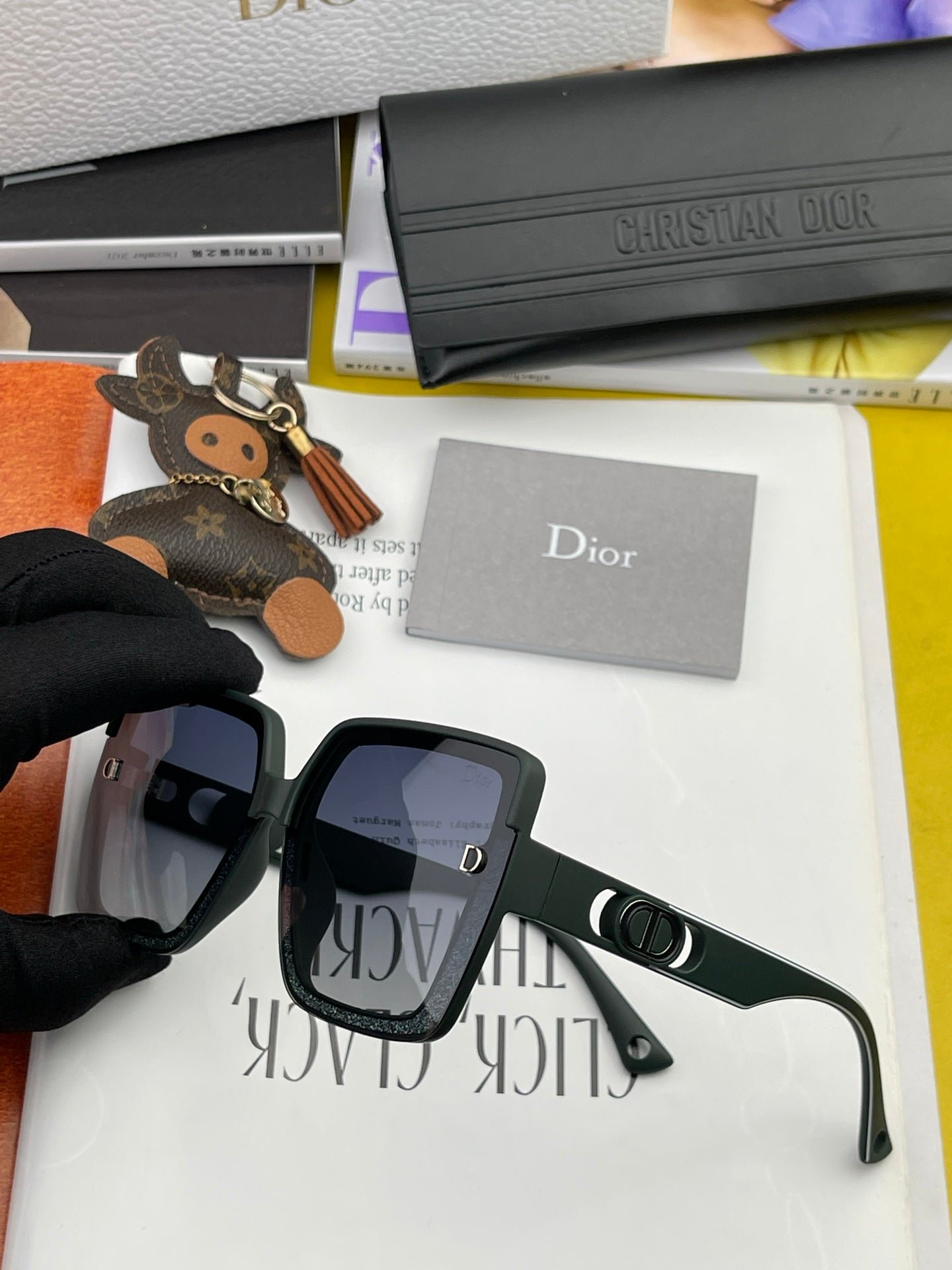 DIOR MONTAIGNE SQUARE SUNGLASS CD7129 IN ACETATE - Image 4