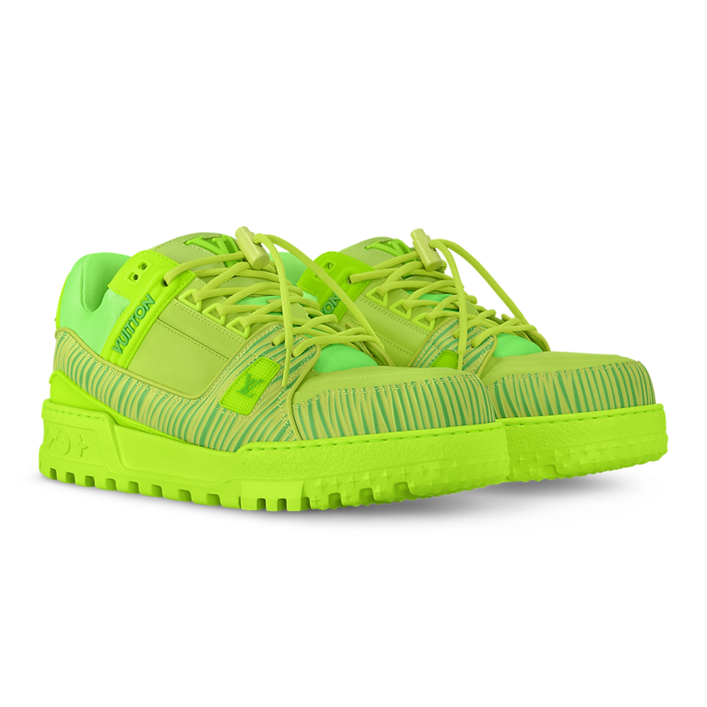 Alternative view of Louis Vuitton x Park Seo-Bo - LV Maxi Trainer Calf Leather Green