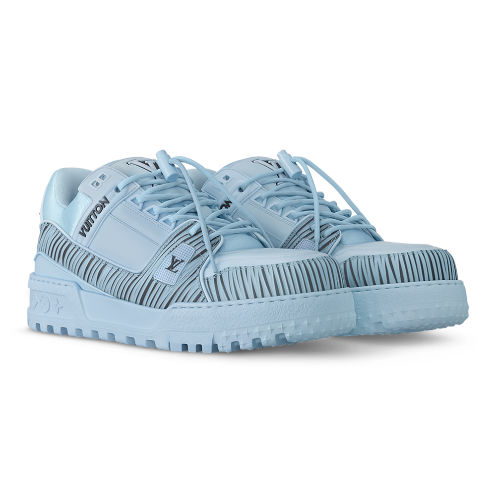 Alternative view of Louis Vuitton x Park Seo-Bo - LV Maxi Trainer Calf Leather Blue