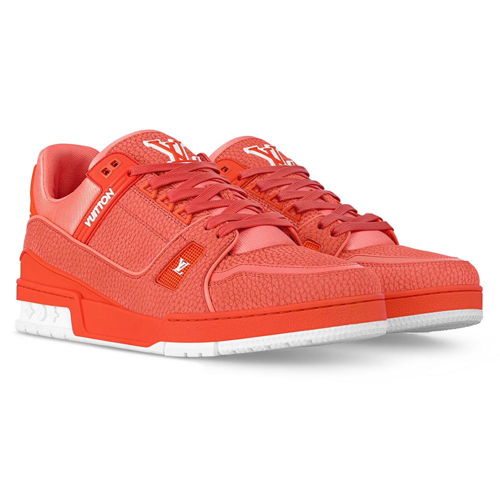 Alternative view of LV Trainer Grained Calf Leather Pastel Orange
