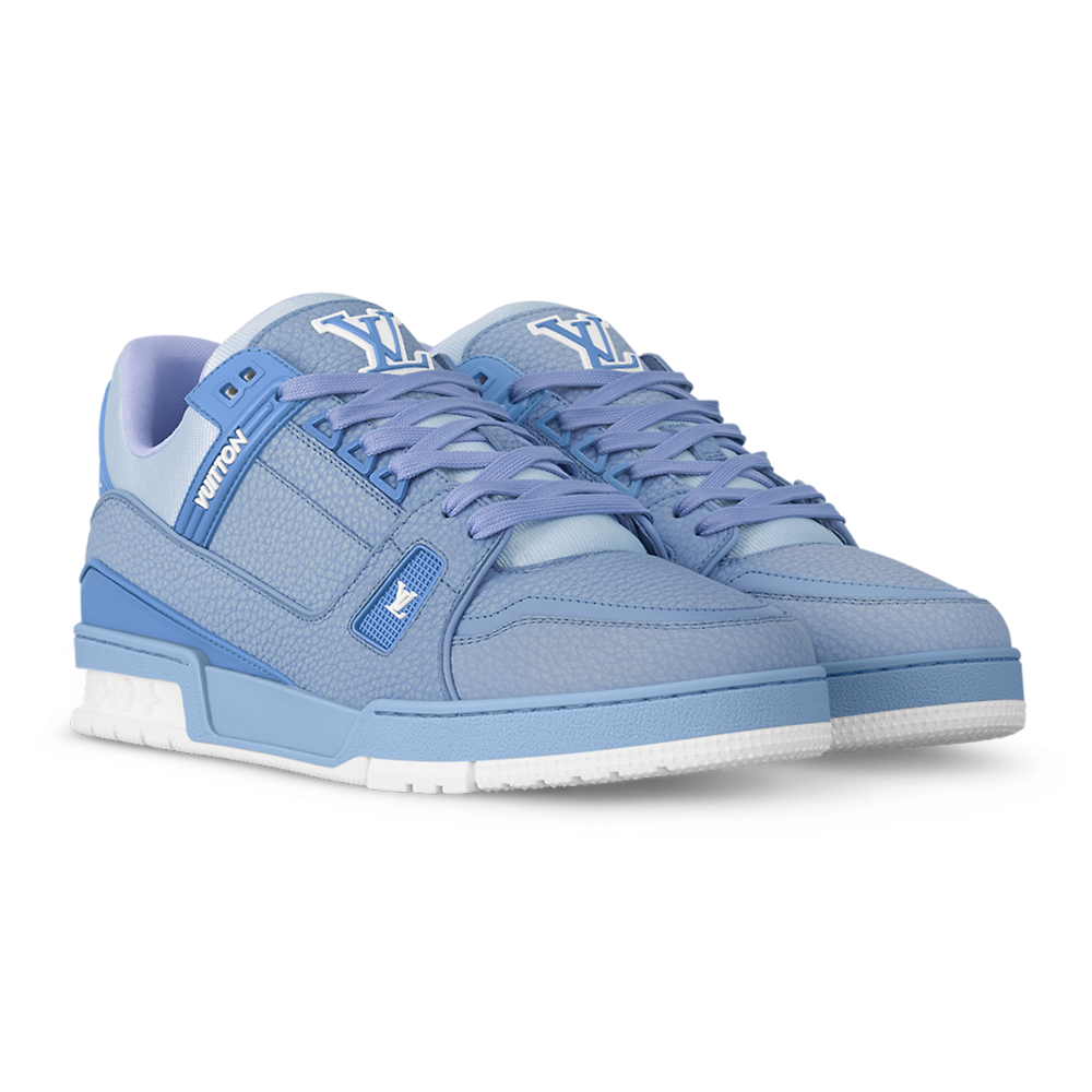 Alternative view of LV Trainer Grained Calf Leather Pastel Blue