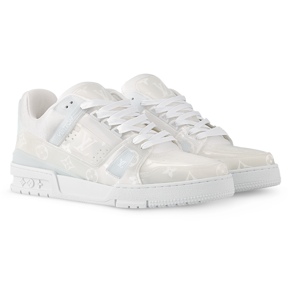 Alternative view of LV Trainers Monogram-Printed Translucent PVC White