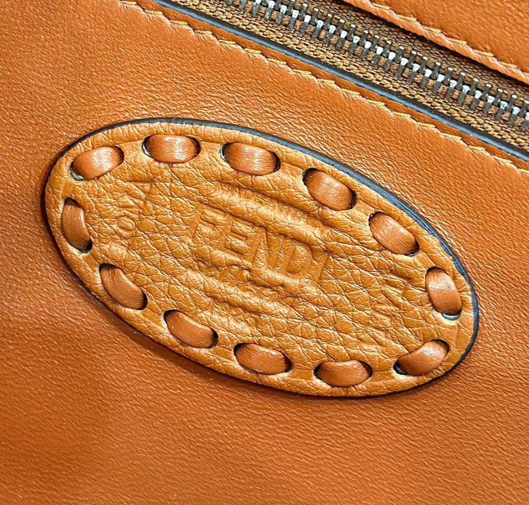Baguette 27cm Tan Calfskin Silver Hardware Bag - Image 6