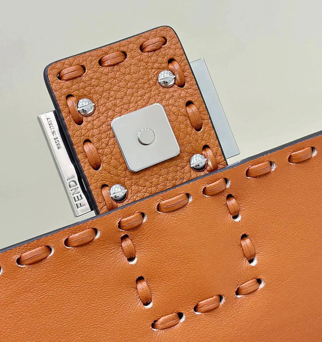 Baguette 27cm Tan Calfskin Silver Hardware Bag - Image 7