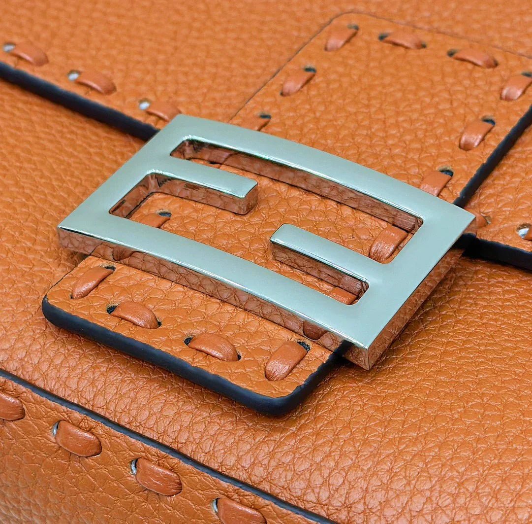 Baguette 27cm Tan Calfskin Silver Hardware Bag - Image 5