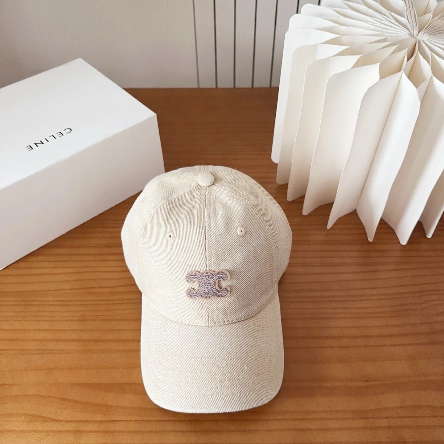 Celine Triomphe Multi-Tone Cotton Cap - Image 4