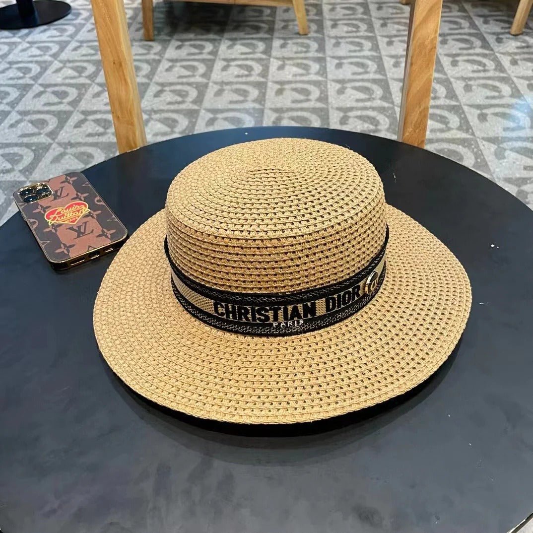 Dior Logo Straw Hat 219084 - Image 4