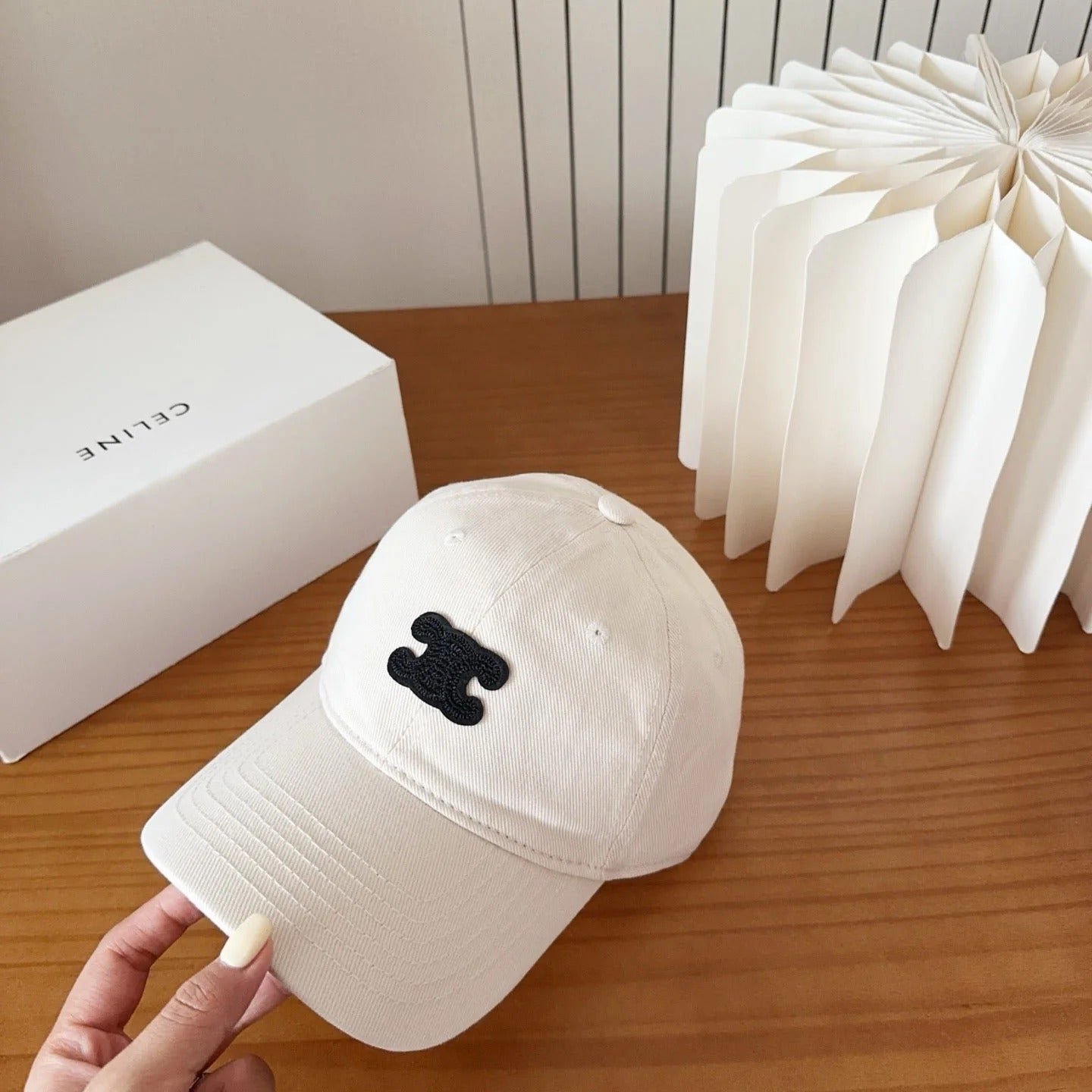Celine Triomphe Multi-Tone Cotton Cap - Image 6