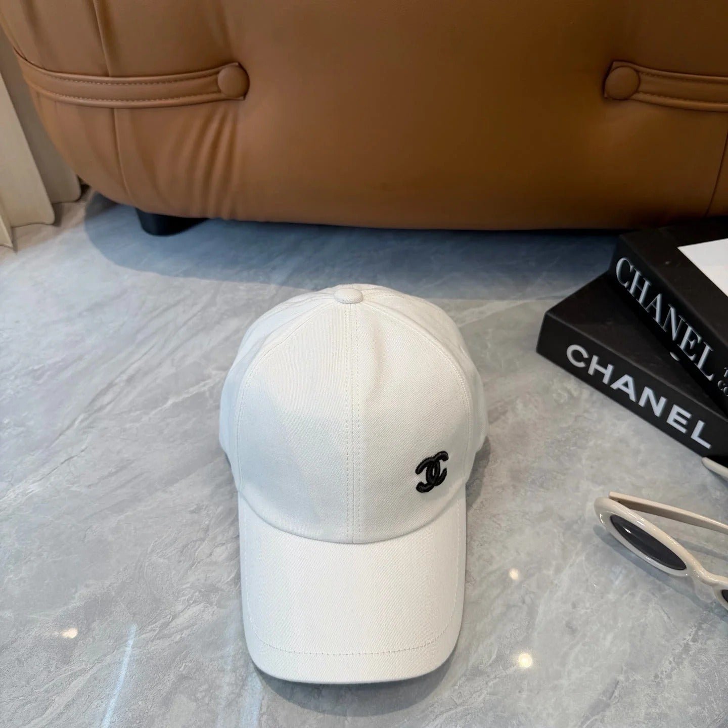 Chanel Mini Stitched Cotton Base Cap - Image 4