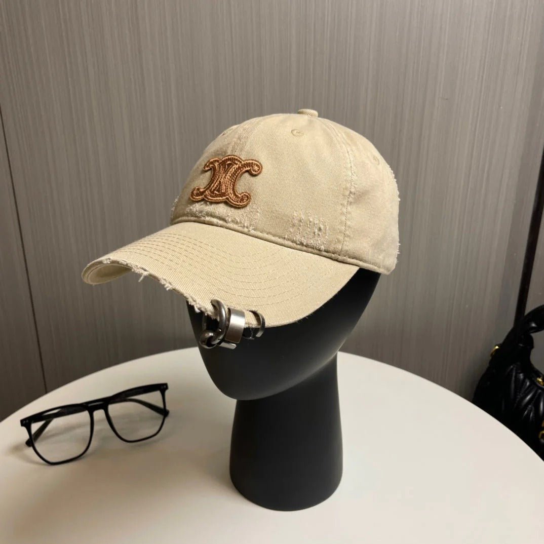 Alternative view of Celine Vintage Embroidered Cotton Cap