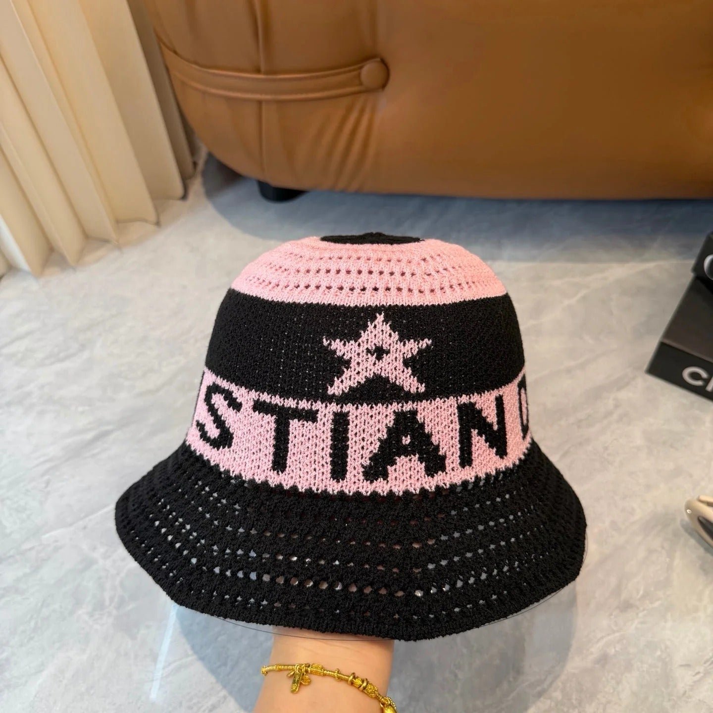 Dior Striped Bucket Hat 237183 - Image 3