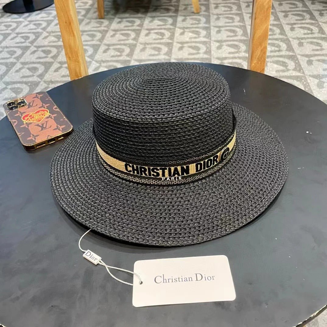 Dior Logo Straw Hat 219084 - Image 3